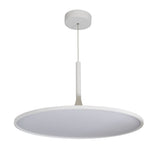 VONN Salm VMC31820SW 24" Integrated LED ETL Certified Pendant, Height Adjustable Disc Chandelier in White-VONN Lighting