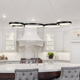VONN Capella VMC32410BL 50" Integrated LED ETL Certified Chandelier Height Adjustable Ring Pendant in Black-VONN Lighting