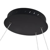 VONN Capella VMC32410BL 50" Integrated LED ETL Certified Chandelier Height Adjustable Ring Pendant in Black-VONN Lighting