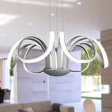 VONN Capella VMC32420AL 30" Integrated LED ETL Certified Chandelier Height Adjustable Pendant in Silver-VONN Lighting