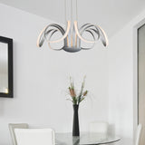 VONN Capella VMC32420AL 30" Integrated LED ETL Certified Chandelier Height Adjustable Pendant in Silver-VONN Lighting