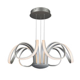 VONN Capella VMC32420AL 30" Integrated LED ETL Certified Chandelier Height Adjustable Pendant in Silver-VONN Lighting