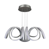 VONN Capella VMC32420AL 30" Integrated LED ETL Certified Chandelier Height Adjustable Pendant in Silver-VONN Lighting