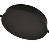 VONN Tania VMC33223BL 23" 100-277V Integrated LED ETL Certified Pendant, Height Adjustable Ring Chandelier, Black