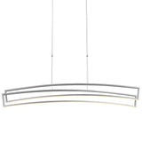 VONN Sirius VMC33440AL 46" ETL Certified Integrated LED Pendant, Height Adjustable Chandelier in Silver