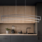 VONN Sirius VMC33440AL 46" ETL Certified Integrated LED Pendant, Height Adjustable Chandelier in Silver