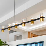 VONN Artisan Ellegi VMC34247BL 47" Integrated LED ETL Certified Pendant, Height Adjustable Chandelier, Black