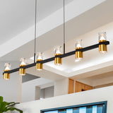 VONN Artisan Ellegi VMC34247BL 47" Integrated LED ETL Certified Pendant, Height Adjustable Chandelier, Black-VONN Lighting