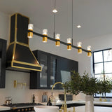 VONN Artisan Ellegi VMC34247BL 47" Integrated LED ETL Certified Pendant, Height Adjustable Chandelier, Black