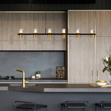 VONN Artisan Ellegi VMC34247BL 47" Integrated LED ETL Certified Pendant, Height Adjustable Chandelier, Black