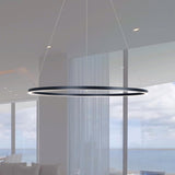 VONN Tania VMC34911BL 39" ETL Certified Integrated LED Ring Chandelier Height Adjustable Pendant in Black-VONN Lighting