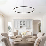 VONN Tania VMC34911BL 39" ETL Certified Integrated LED Ring Chandelier Height Adjustable Pendant in Black-VONN Lighting