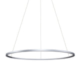 VONN Tania VMC34912AL 51" ETL Certified Integrated LED Ring Chandelier Height Adjustable Pendant in Silver