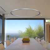 VONN Tania VMC34912AL 51" ETL Certified Integrated LED Ring Chandelier Height Adjustable Pendant in Silver