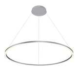VONN Tania VMC34912AL 51" ETL Certified Integrated LED Ring Chandelier Height Adjustable Pendant in Silver