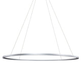 VONN Tania VMC34960AL 60" Integrated LED ETL Certified Ring Chandelier, Height Adjustable Pendant in Silver