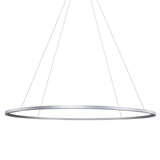 VONN Tania 60-inch Silver LED Ring Chandelier on a white background