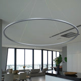 VONN Tania VMC34972AL 72" Integrated LED Ring Chandelier in the modern living room setting