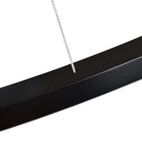 VONN Tania VMC34972BL 72" Integrated LED ETL Certified Ring Chandelier, Height Adjustable Pendant in Black