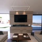 VONN Atria VMC35511AL 39" square chandelier in the stylish hotel villa