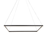 VONN Atria VMC35511BL 39" ETL Certified Integrated LED Square Chandelier, Height Adjustable Pendant in Black-VONN Lighting