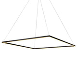VONN Atria VMC35512BL 51" ETL Certified Integrated LED Square Chandelier Height Adjustable Pendant in Black