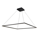 VONN Atria VMC35512BL 51" ETL Certified Integrated LED Square Chandelier Height Adjustable Pendant in Black