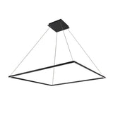 VONN Atria VMC35512BL 51" ETL Certified Integrated LED Square Chandelier Height Adjustable Pendant in Black