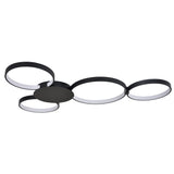 VONN Capella VMCF41500BL 43" Integrated LED ETL Certified Ceiling Light Multi-Ring Semi Flush in Black