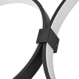 VONN Capella VMCF41500BL 43" Integrated LED ETL Certified Ceiling Light Multi-Ring Semi Flush in Black