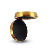 VONN ORBIT VMCL004701A008AB 5.25" 1 LIGHT LED ADJUSTABLE WALL+CEILING MOUNT ETL CERT COMMERCIAL GRADE, Antique Brass