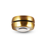 VONN ORBIT VMCL004701A008AB 5.25" 1 LIGHT LED ADJUSTABLE WALL+CEILING MOUNT ETL CERT COMMERCIAL GRADE, Antique Brass