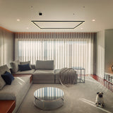 VONN Atria VMCP35551BL 51" Integrated LED ETL Certified Square Chandelier, Height Adjustable Square Pendant, Black