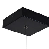 VONN Atria VMCP35551BL 51" Integrated LED ETL Certified Square Chandelier, Height Adjustable Square Pendant, Black