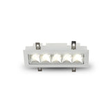 VONN RUBIK VMDL000605C012WH 7.25" 5 LIGHT LED ADJUSTABLE RECESSED DOWNLIGHT W/TRIM, ETL COMMERCIAL GRADE, White-VONN Lighting