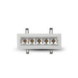 VONN RUBIK VMDL000605C012WH 7.25" 5 LIGHT LED ADJUSTABLE RECESSED DOWNLIGHT W/TRIM, ETL COMMERCIAL GRADE, White-VONN Lighting