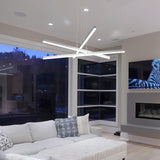 VONN Sirius VMP25030AL 40" ETL Certified Integrated LED Pendant, Height Adjustable Chandelier in Silver