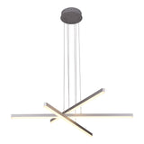 VONN Sirius VMP25030AL 40" ETL Certified Integrated LED Pendant, Height Adjustable Chandelier in Silver