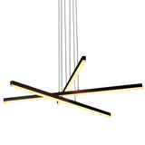 VONN Sirius VMP25030BL 40" ETL Certified Integrated LED Pendant, Height Adjustable Chandelier in Black