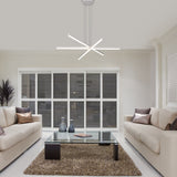VONN Sirius VMP25030WH 40" ETL Certified Integrated LED Pendant, Height Adjustable Chandelier in White