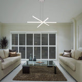 VONN Sirius VMP25030WH 40" ETL Certified Integrated LED Pendant, Height Adjustable Chandelier in White