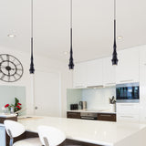 VONN Polaris VMP26610BL 5" ETL Certified Integrated LED Height Adjustable Pendant Light in Black