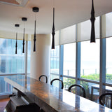 VONN Polaris VMP26710BL 5" ETL Certified Integrated LED Height Adjustable Pendant Light in Black