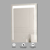 VONN VMRS0130 LED Bath Mirror in Silver, Rectangle 24"W x 30"H or 30"W x 36"H