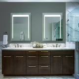 VONN VMRS0130 LED Bath Mirror in Silver, Rectangle 24"W x 30"H or 30"W x 36"H