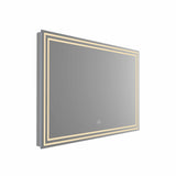 VONN VMRS1130A LED Bath Mirror in Sliver, Rectangle 36"w x 24"H-VONN Lighting
