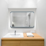 VONN VMRS2240ATW Tunable White LED Bath Mirror in Silver, Rectangle 36"W x 24"H