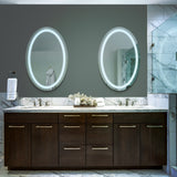 VONN VMRS2620TW Tunable White LED Bath Mirror in Silver, Round 24"W x 36"H