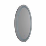 VONN VMRS2620TW Tunable White LED Bath Mirror in Silver, Round 24"W x 36"H