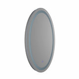 VONN VMRS2620 LED Bath Mirror in Silver, Oval 24"W x 36"H